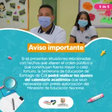 Calendario escolar de instituciones educativas oficiales para 2022