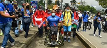 Con música del folclor nacional y del Pacífico recibieron la llama Panamericana en Cañaveralejo 
