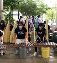 Con música del folclor nacional y del Pacífico recibieron la llama Panamericana en Cañaveralejo 