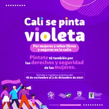 ¡Cali se pinta violeta!
