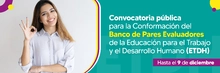 Banner - Convocatoria conformación del Banco de Pares Evaluadores para ETDH