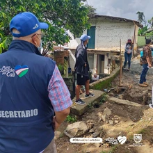 Comunidad resalta el papel de la Administración Distrital en las obras por urgencia manifiesta por medio de un poema