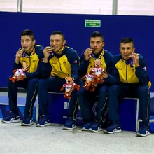 Lluvia de oros para Colombia en ciclismo de pista y récord en los Panamericanos Junior