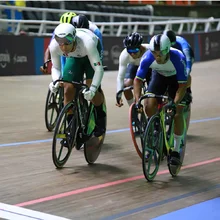Lluvia de oros para Colombia en ciclismo de pista y récord en los Panamericanos Junior