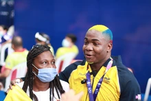 Con un “tinte” diferente, Arley Bonilla impuso récord panamericano en levantamiento de pesas