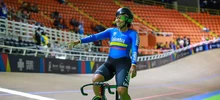 Lluvia de oros para Colombia en ciclismo de pista y récord en los Panamericanos Junior
