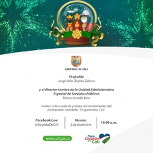 Rueda de prensa lanzamiento alumbrado navideño "Te Queremos Cali"