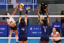Un partido de voleibol con las mejores barras locales y extranjeras de los Panamericanos Junior