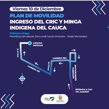 Movilidad acompañará recorrido de la minga indígena en Cali