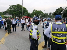 Movilidad acompaña marcha y actividades de la minga indígena en Cali