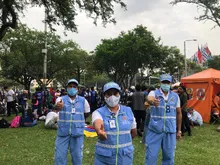 ‘Activadores de Vida’, presentes en la marcha de la minga indígena