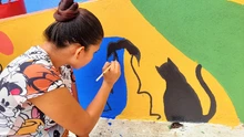 Con muralismo y color los jóvenes se apropian de su sector