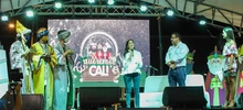 Las luces del alumbrado navideño se encendieron en el oriente de Cali