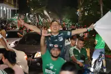 Caleños y caleñas celebraron la victoria del Deportivo Cali tras conseguir la décima estrella 