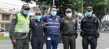 Autoridades caleñas brindan seguridad ciudadana en gran fiesta popular en la comuna 13