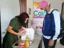 419 mercados recibió de la Alcaldía de Cali, la comunidad LGTBIQ+ 