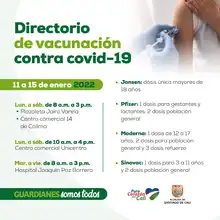 Alcaldía reitera el llamado a la vacunación de los niños y las mujeres gestantes