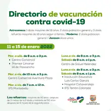 Alcaldía reitera el llamado a la vacunación de los niños y las mujeres gestantes