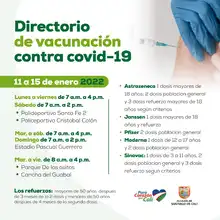 Alcaldía reitera el llamado a la vacunación de los niños y las mujeres gestantes