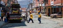 Habitantes del barrio Rafael Uribe Uribe mostraron satisfacción por el mejoramiento de la malla vial