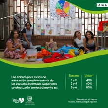 Cobros educativos autorizados para el año lectivo 2022