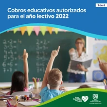 Cobros educativos autorizados para el año lectivo 2022