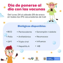Este sábado 29 de enero ¡toda la familia a vacunarse!