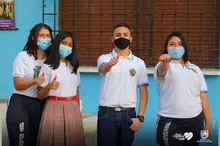 Felices volvieron a clases en presencialidad plena, los estudiantes del sector oficial 