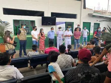 Se entregó donación a población desplazada del Pacífico