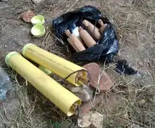 Autoridades incautaron material explosivo en zona semirural del jarillón del río Cauca