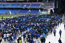 7000 esperanzas de vida se tomaron el Pascual Guerrero para comprometerse con “Todas y todos a estudiar”