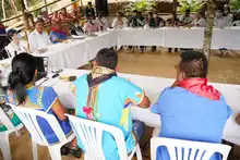 En diálogo con el alcalde Ospina el Cabildo Kofán presentó su Proyecto de Vida