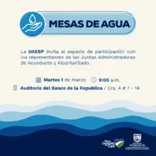 Mesa de agua