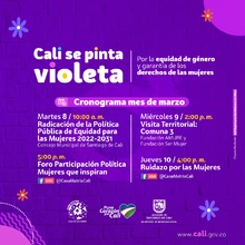 Marzo, mes para conmemorar el Día Internacional de Mujer y la lucha por sus derechos