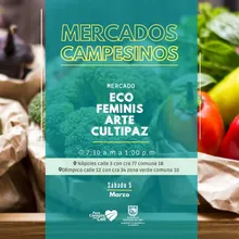 Este sábado, que el alimento sea tu medicina con los ‘Mercados Campesinos’