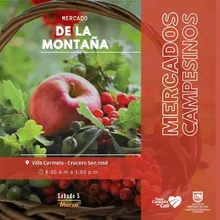 Este sábado, que el alimento sea tu medicina con los ‘Mercados Campesinos’