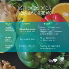 Este sábado, que el alimento sea tu medicina con los ‘Mercados Campesinos’