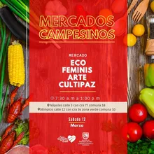 Prográmese con los mercados campesinos en la Sultana del Valle y sus corregimientos 