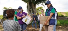 Alcaldía entregó ayudas a comunidades afectadas por lluvias e inundaciones