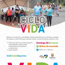 El próximo domingo los caleños disfrutarán de una amplia oferta en la Ciclovida