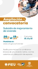 Se amplía plazo para aplicar a subsidio de mejoramiento de vivienda