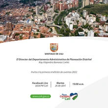 Departamento Administrativo de Planeación rinde cuentas el 26 de abril