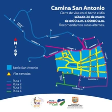 Movilidad Distrital también Caminará San Antonio