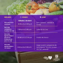 Llegó la hora de apostar por lo orgánico, natural y fresco con nuestros mercados campesinos