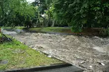 Crecientes de ríos y quebradas se presentaron tras lluvias de esta tarde