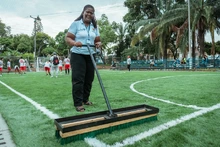 Alcaldía de Cali le cambió la cara a cancha sintética del 7 de Agosto