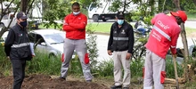 Seguridad y Justicia desalojó a la empresa Claro de un lote propiedad del Distrito