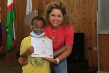 Los estudiantes del Instituto de Ciegos y Sordos sembraron su Huerta por la Vida 