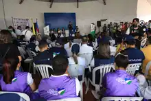 Migración y discapacidad, temas priorizados por moradores del barrio Floralia