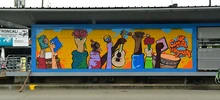 Con arte urbano se conmemoró en el Nuevo Latir, un año del paro nacional 